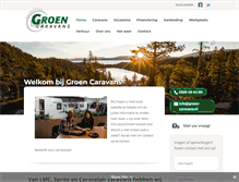 Tablet Screenshot of groen-caravans.nl